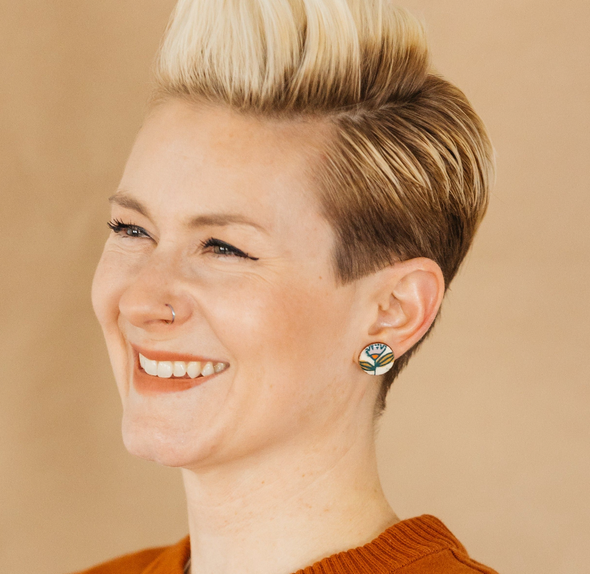 Prairie Sprig Stud Post Earrings