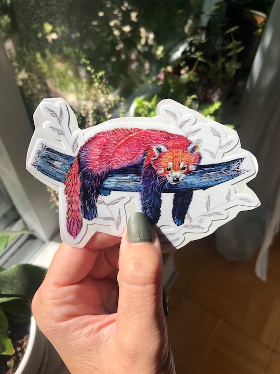 Red Panda Matte Vinyl Sticker