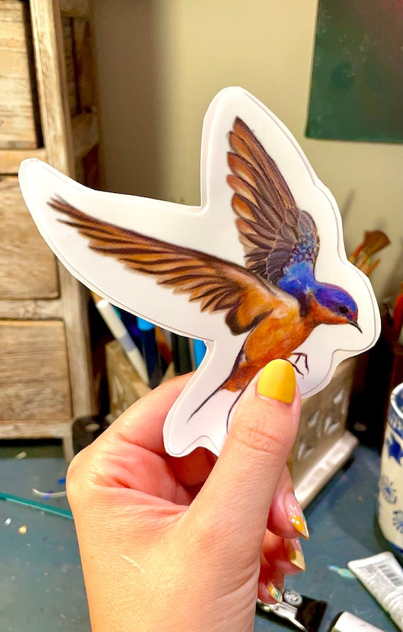 Barn Swallow Matte Vinyl Sticker