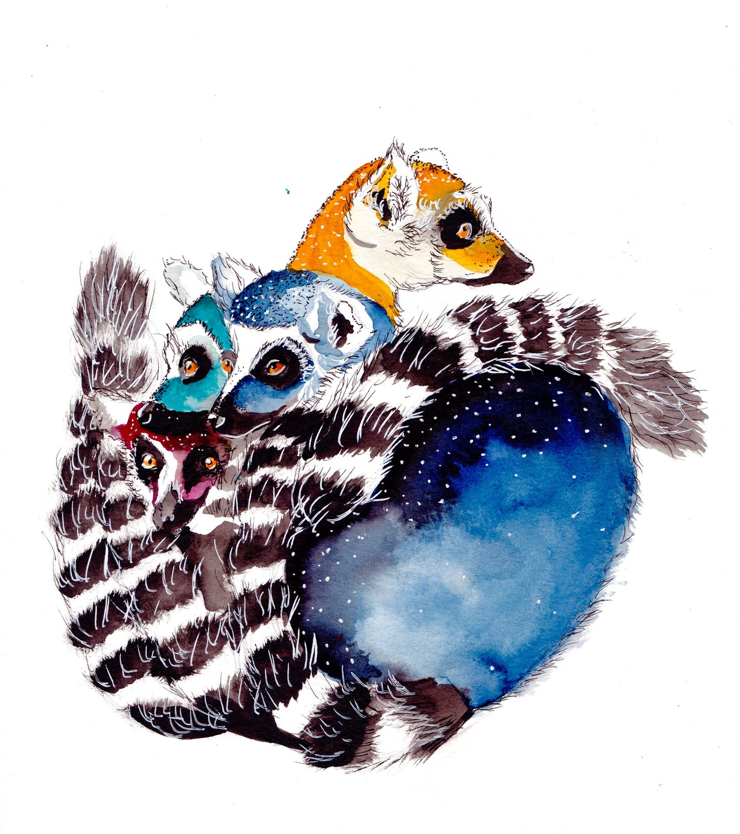 Lemur Conspiracy Matte Vinyl Sticker