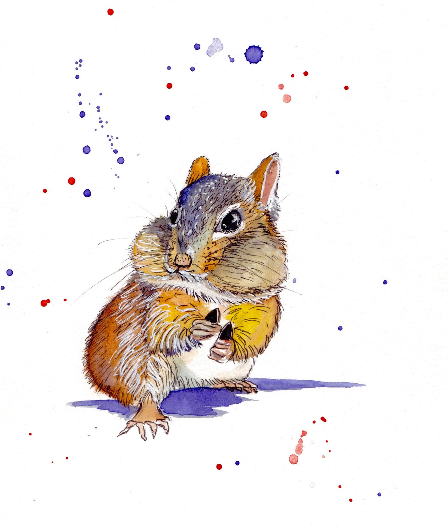 Chipmunk Matte Vinyl Sticker