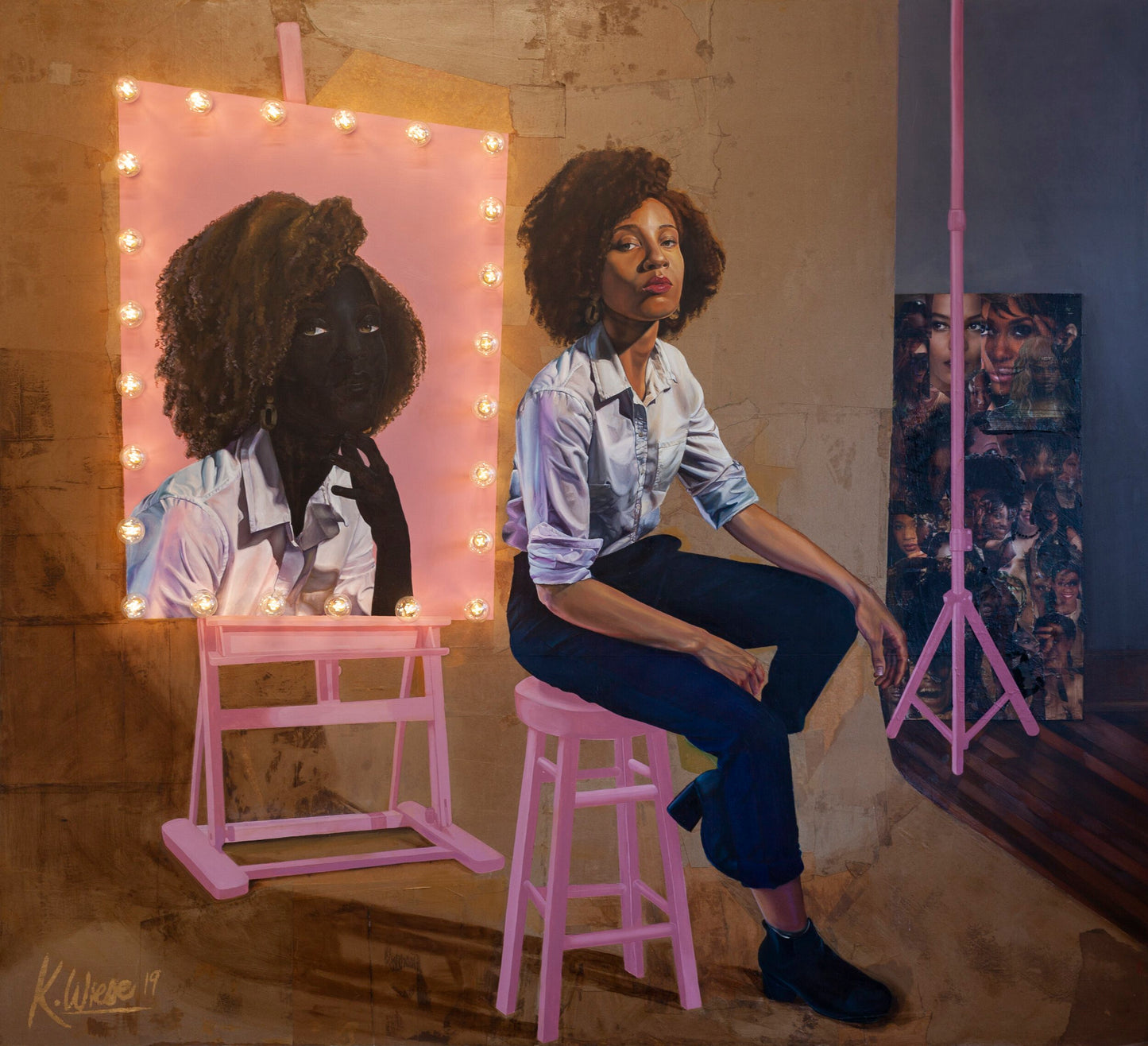 "if a black woman is afraid of the dark is she afraid of a shadow or herself" Tote