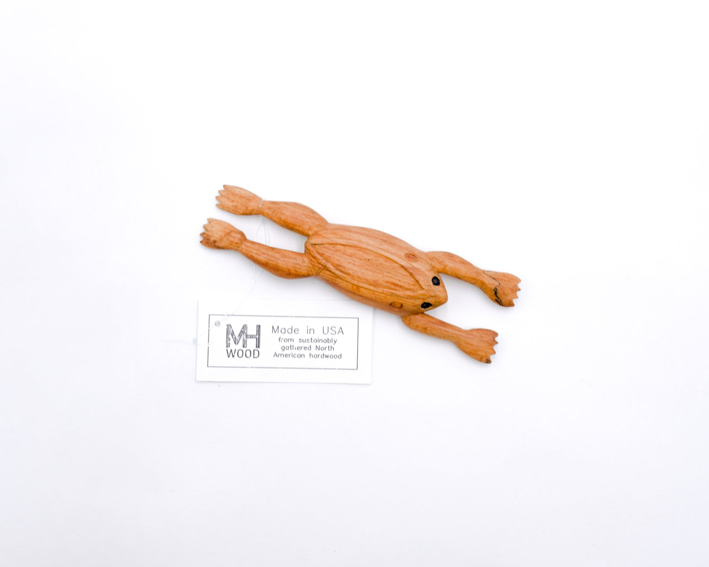 Swimming Frog Carving