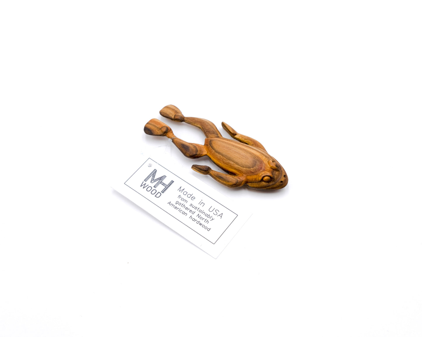 Swimming Frog Carving