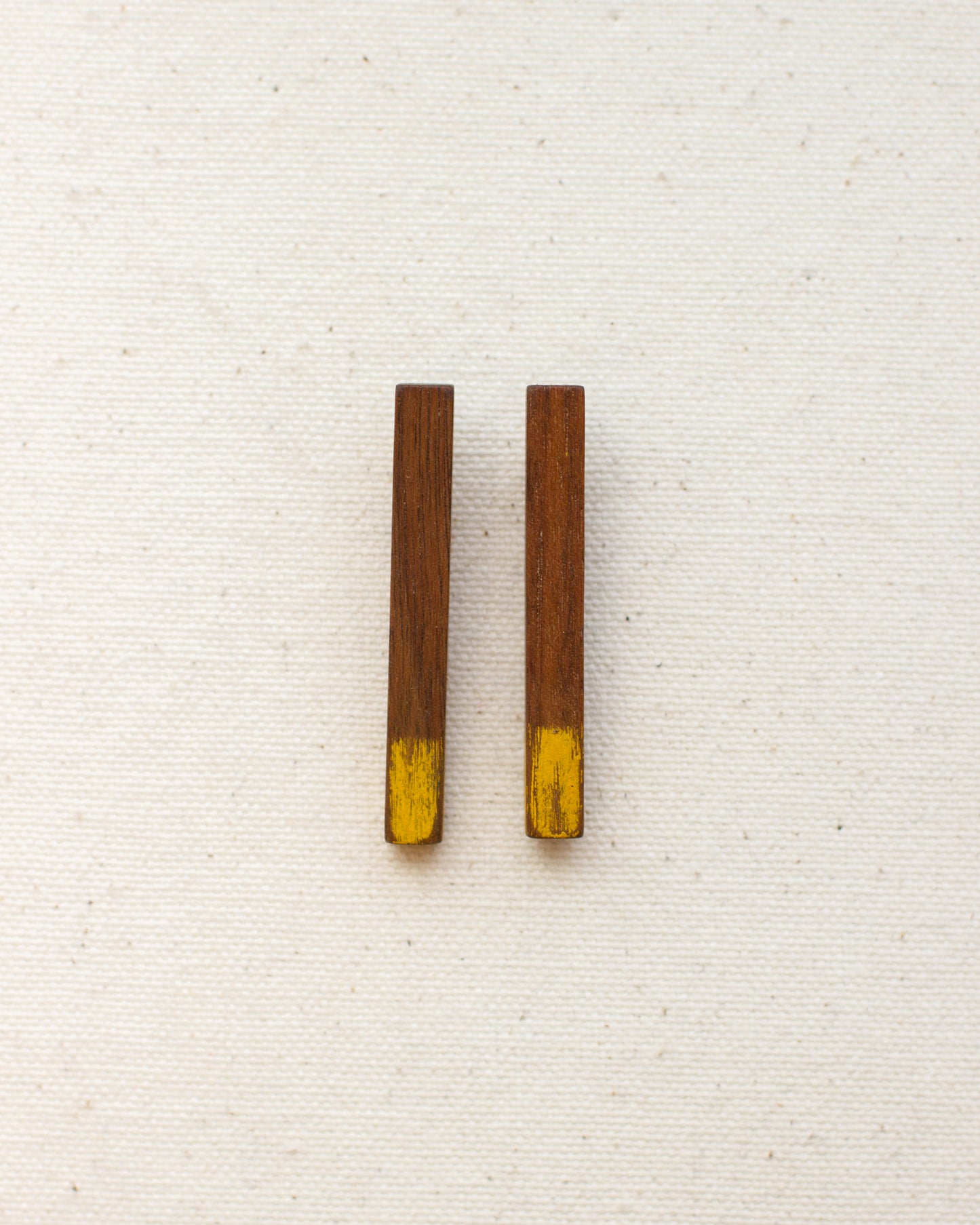 Long Yellow Dip Earrings