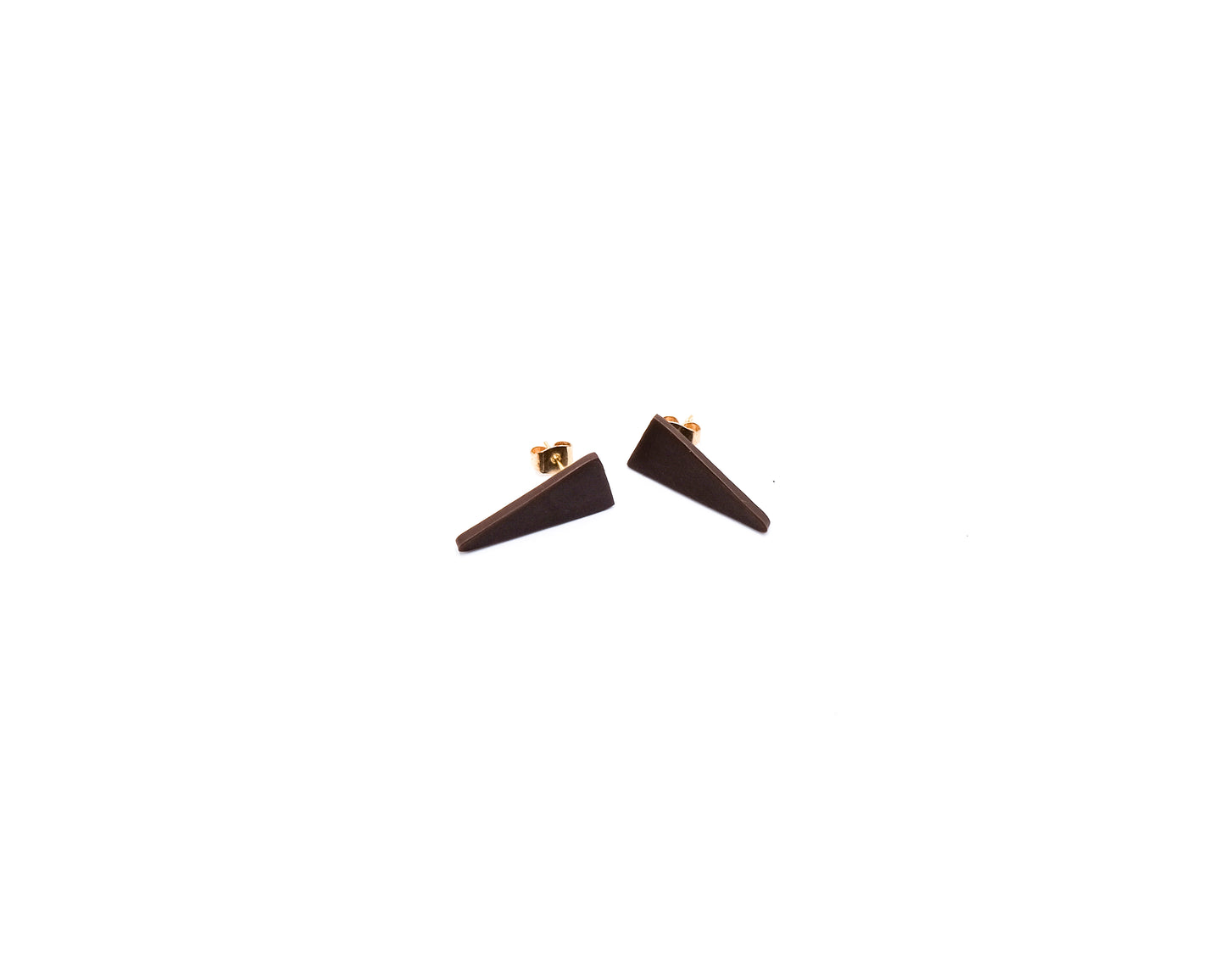 Brown Triangle Polymer Studs