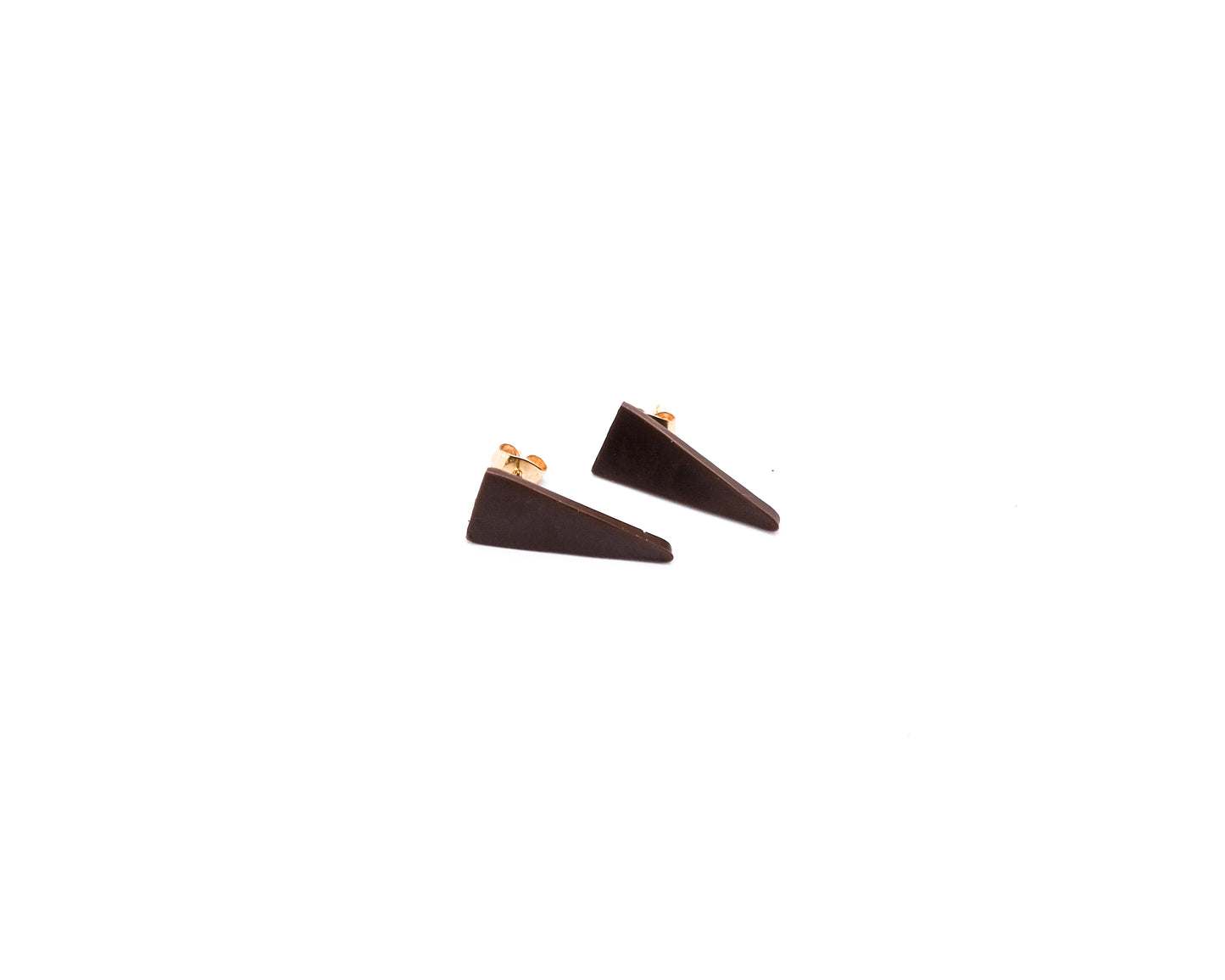 Brown Triangle Polymer Studs