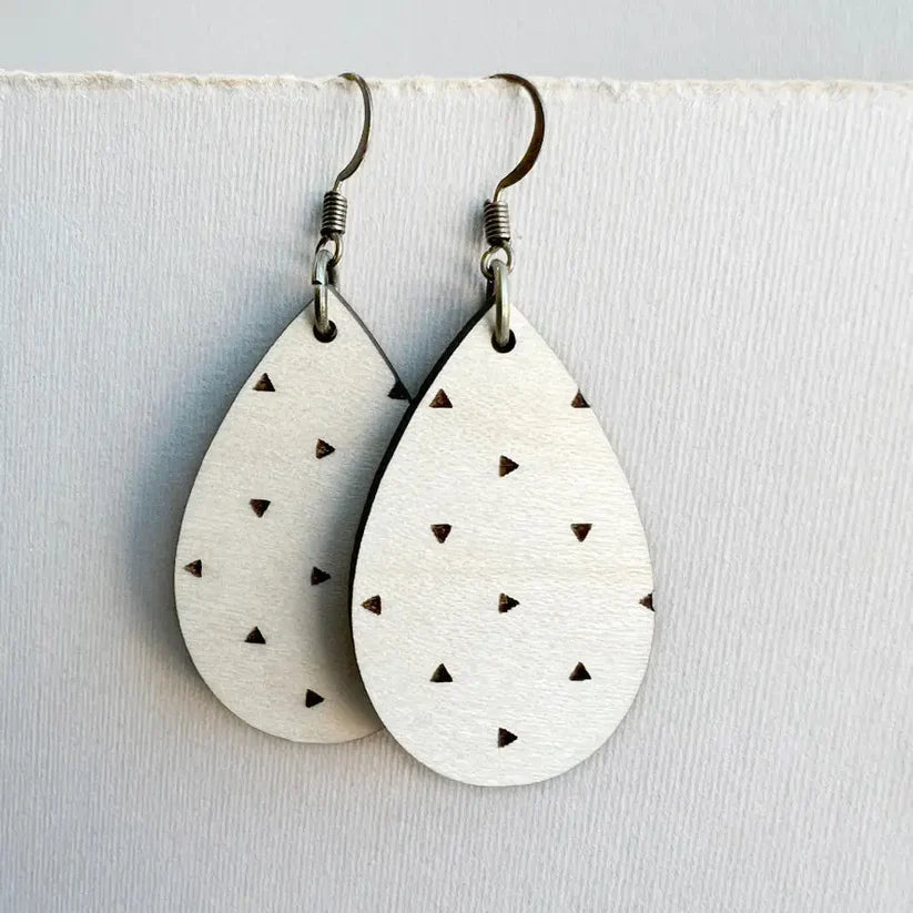 Teagan Wood Drop Earrings