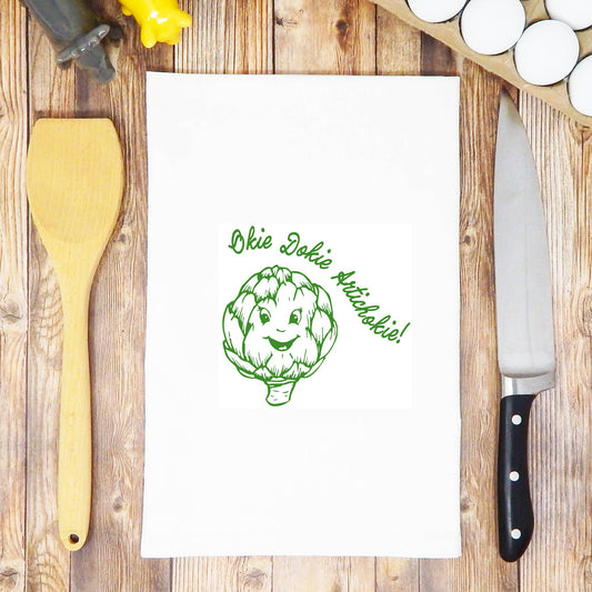 Okie Dokie Artichoke Funny Tea Towel