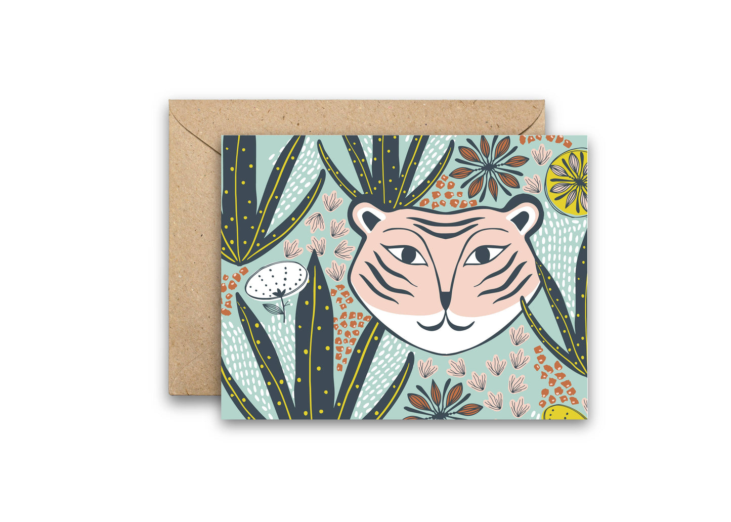 Mod Tiger Greeting Card