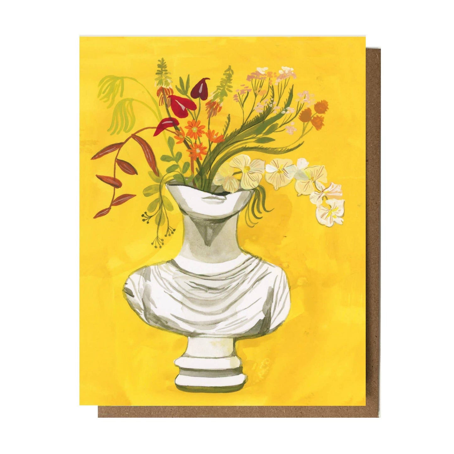 The Esme Shop - FLORA YELLOW - Blank Card