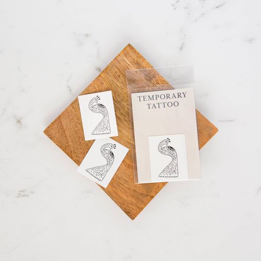 Peacock Temporary Tattoo Set