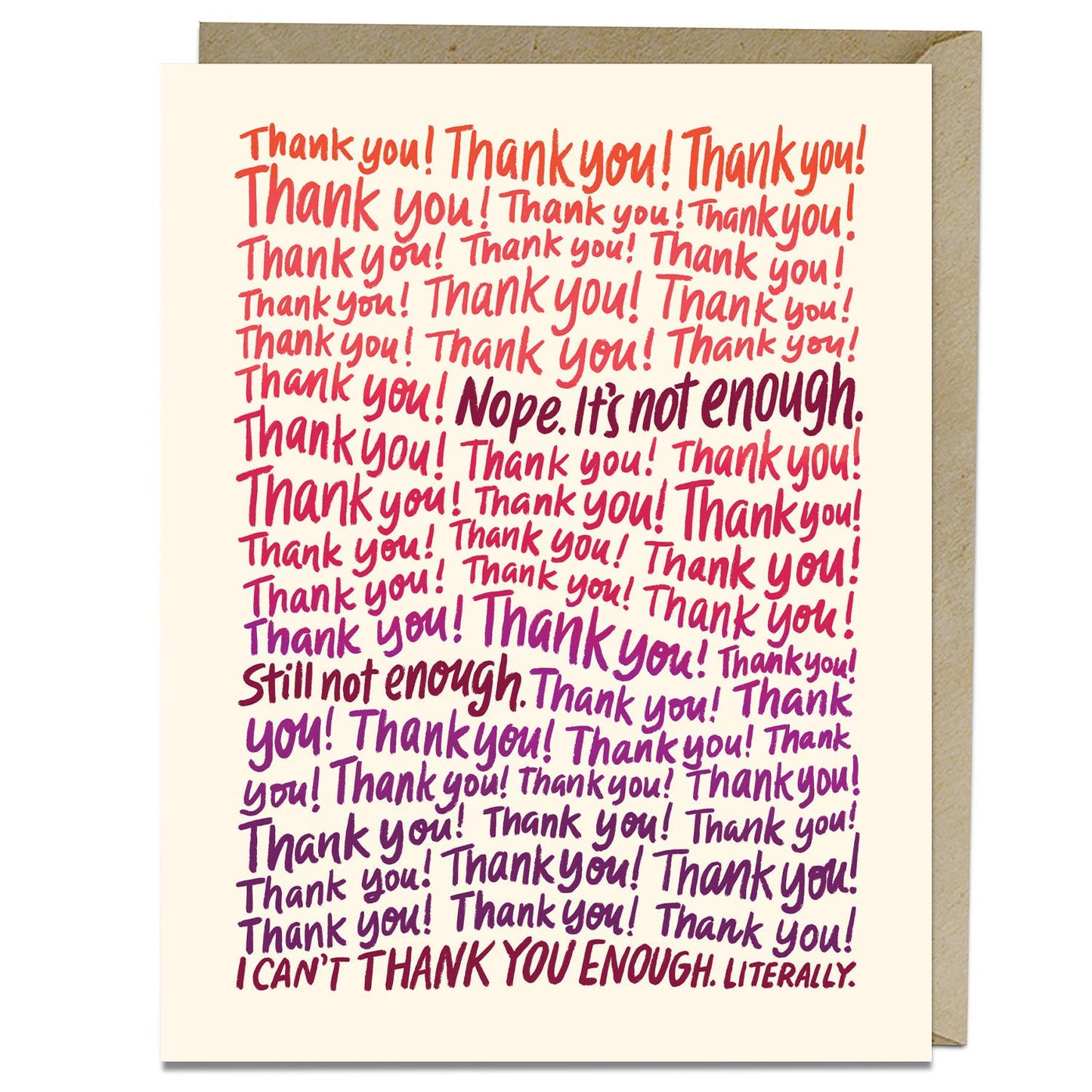 Em & Friends - Can’t Thank You Enough Card