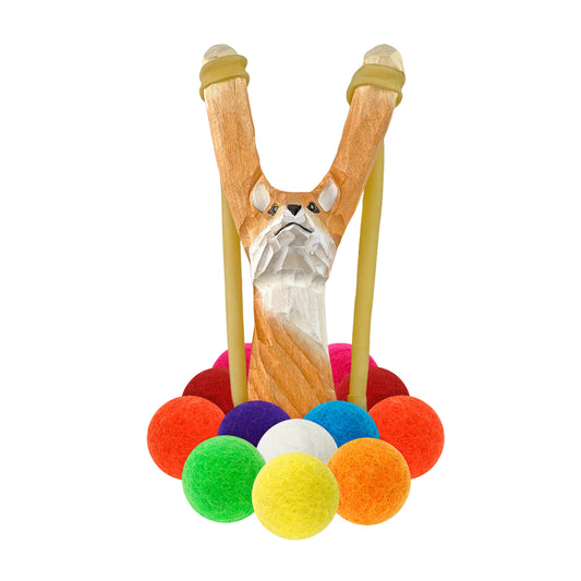 Fox Slingshot + Felt Ammo