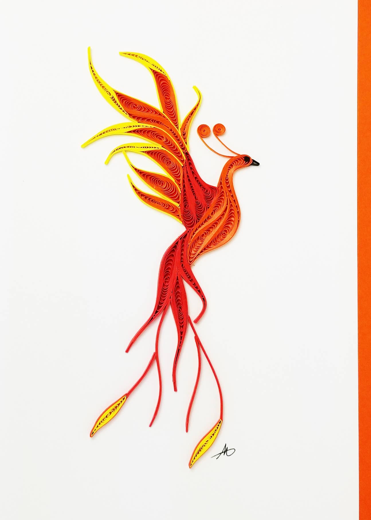 Iconic Quilling - Phoenix Card