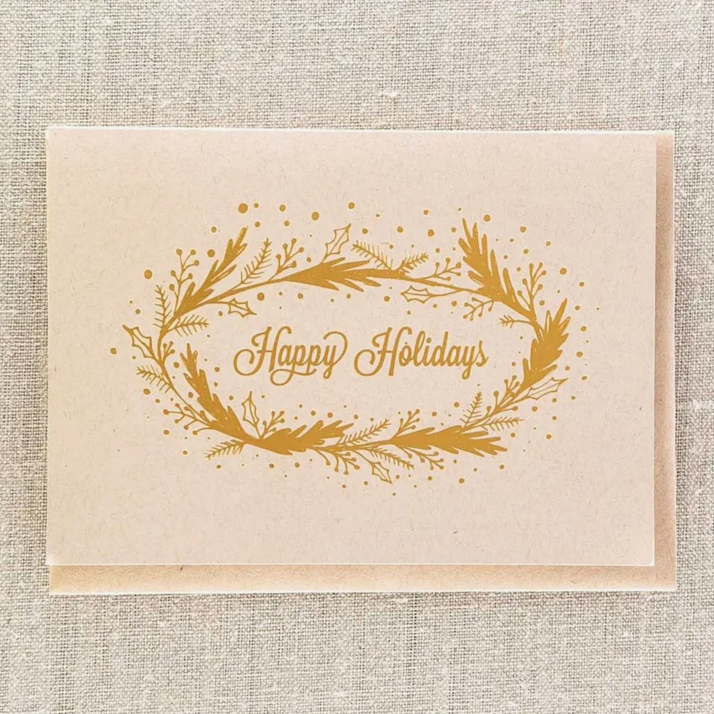 Happy Holidays Garland Card
