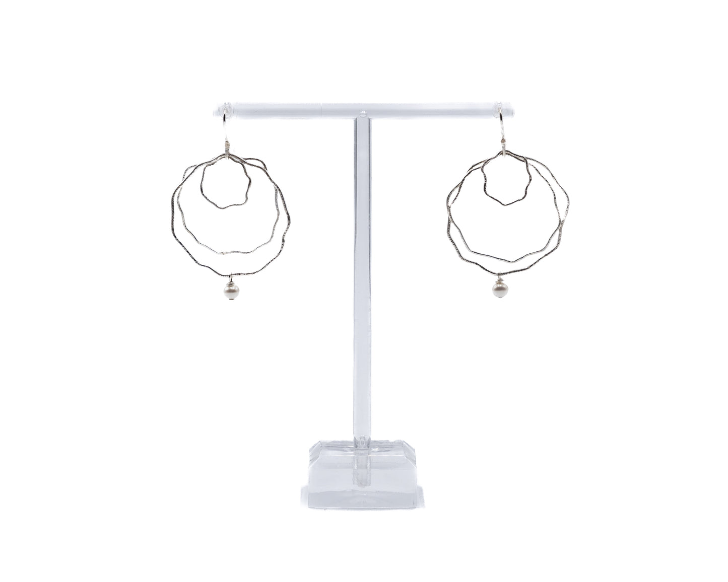 Large Pearl Drop Blossom Earrings