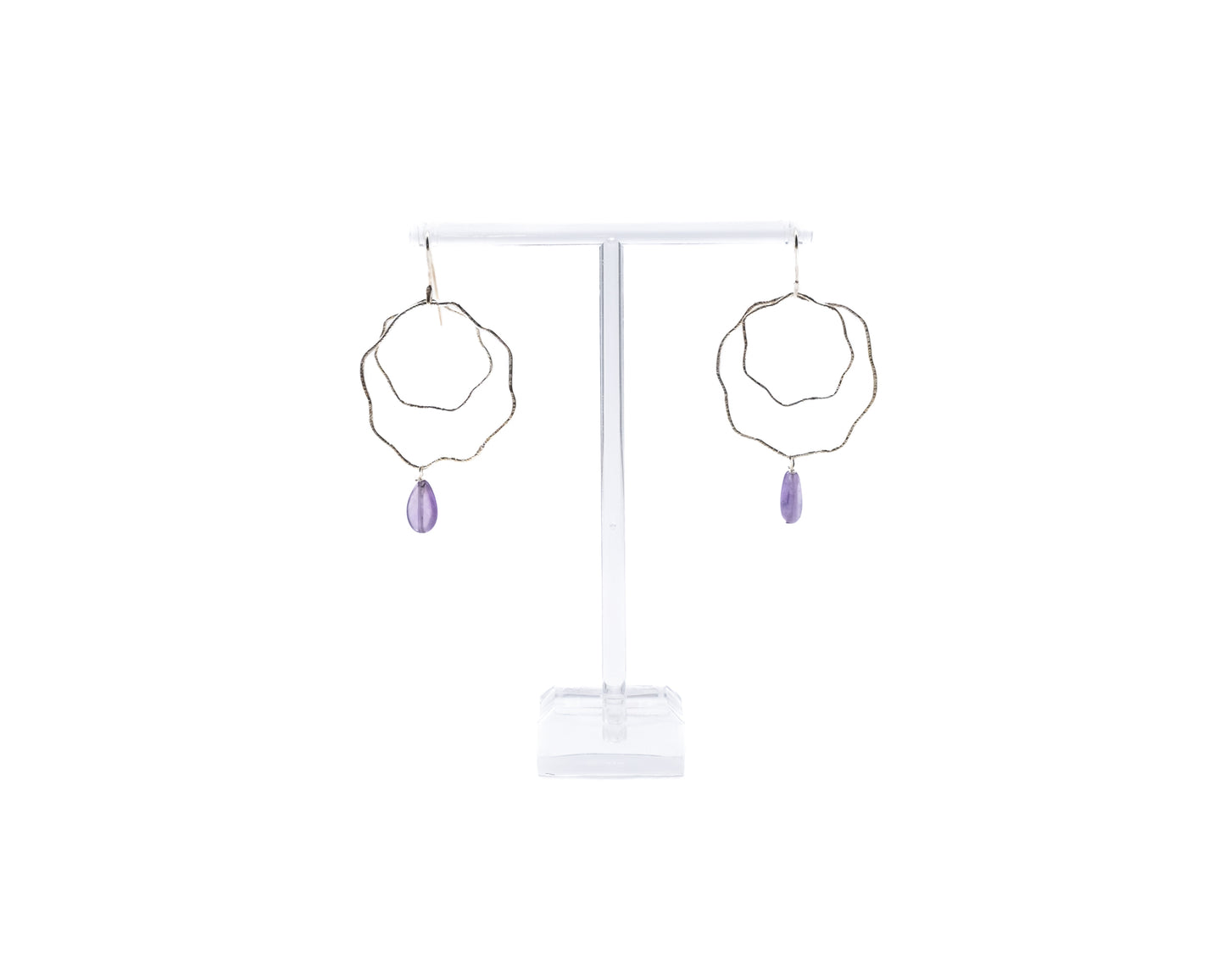 Amethyst Blossom Earring