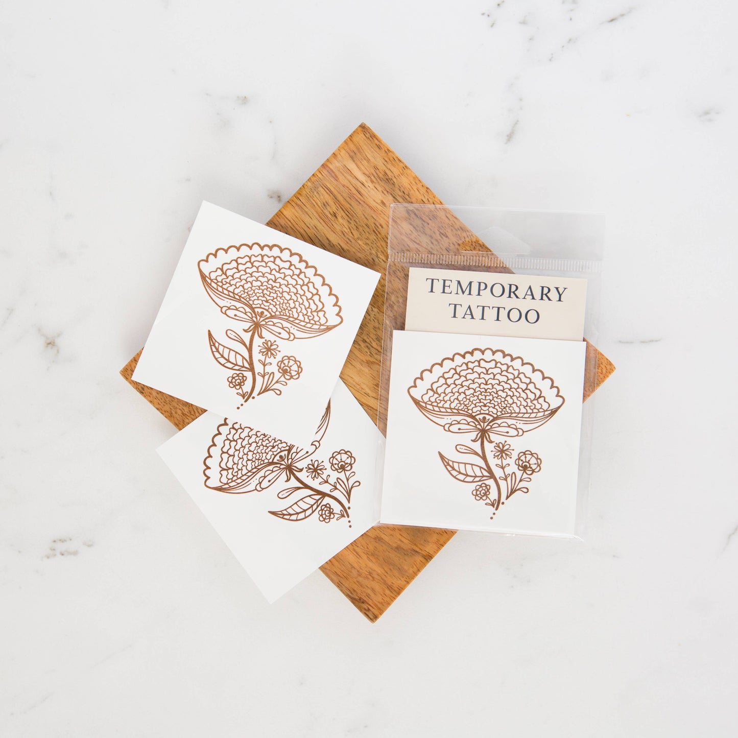 Lotus Bloom Temporary Tattoo Set