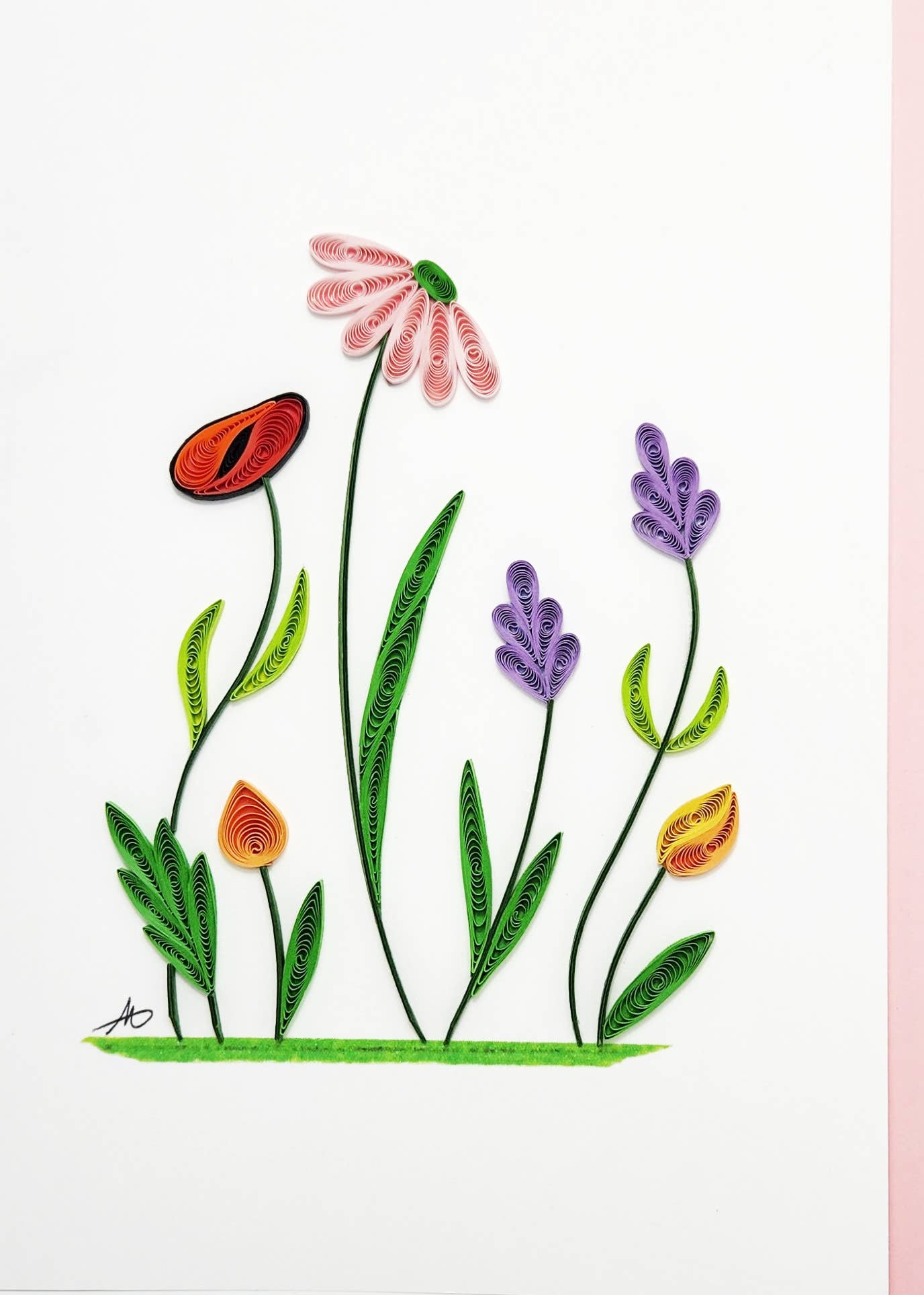 Iconic Quilling - Wild Flowers Card
