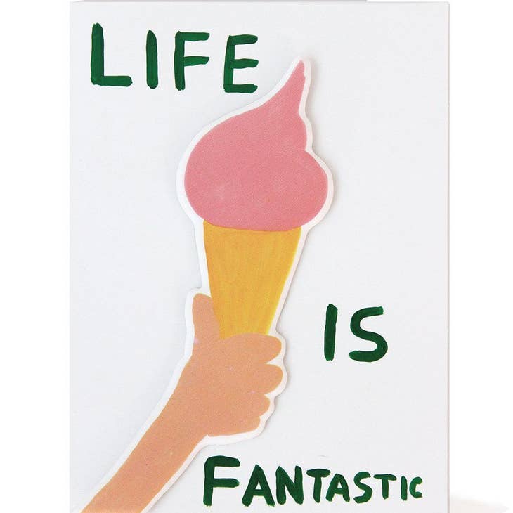 Life is Fantastic Puffy Sticker Card