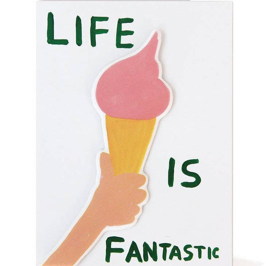 Life is Fantastic Puffy Sticker Card