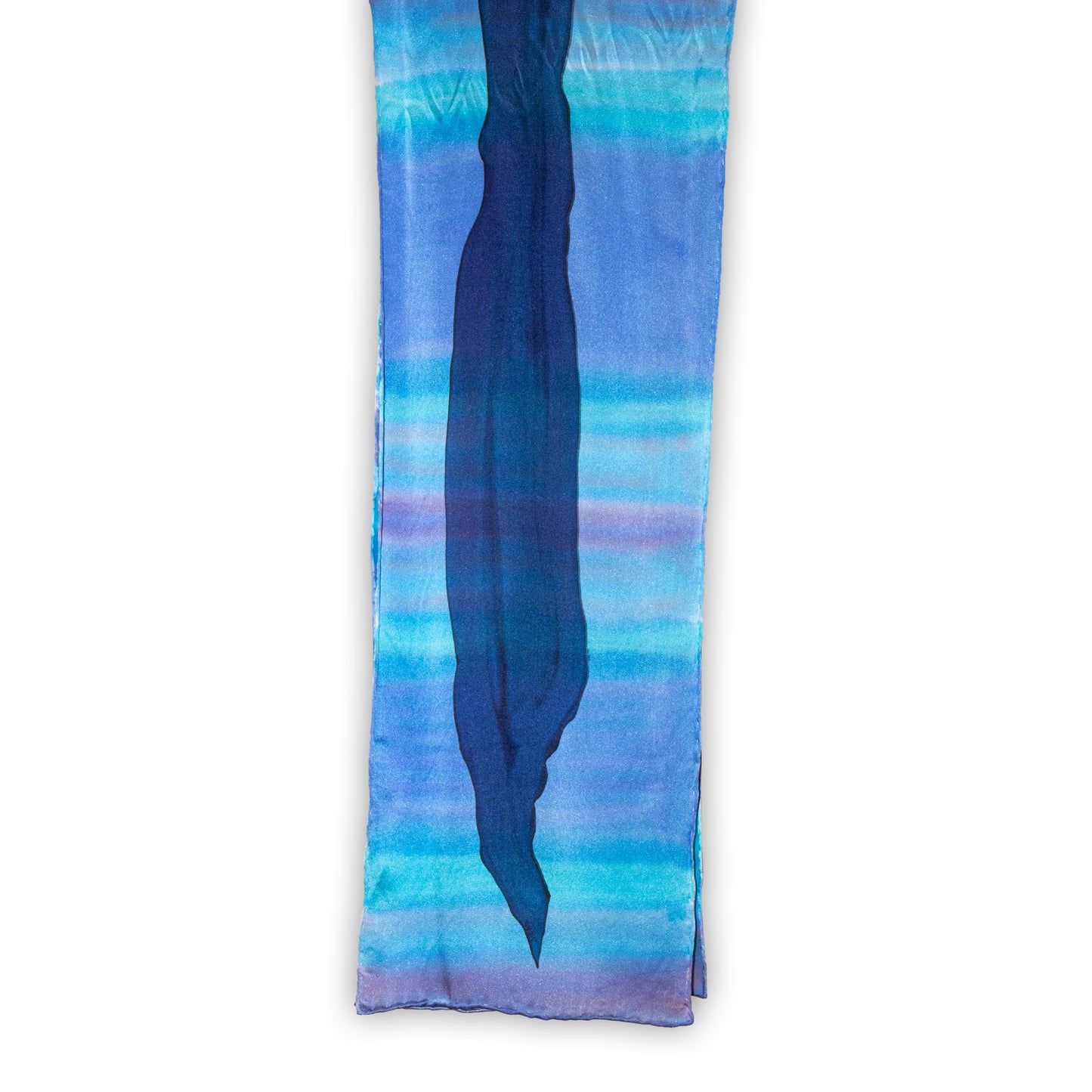 Charmeuse Blue Abstract Scarf
