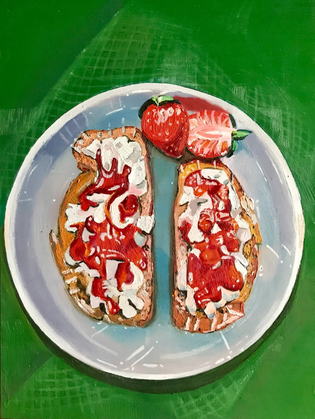 Strawberries and Cream Toast