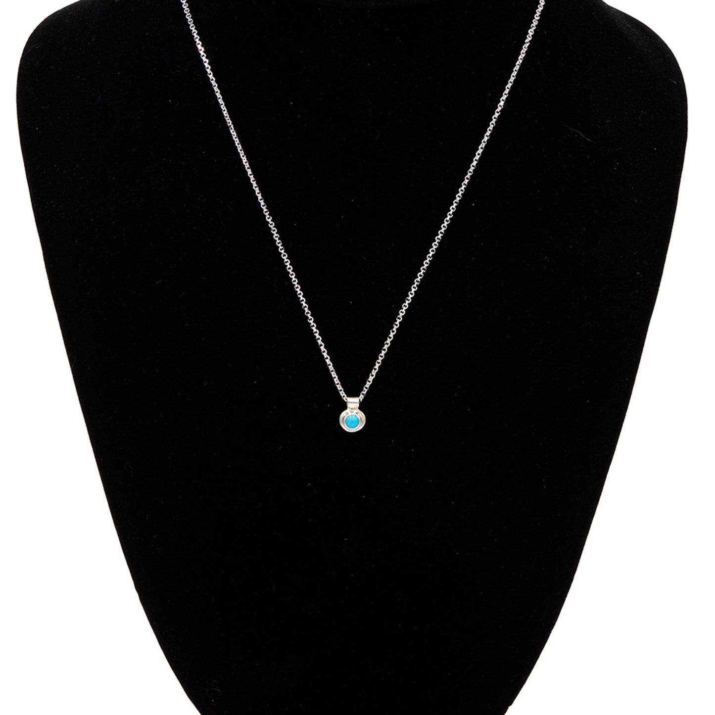 4mm Turquoise Nugget Necklace