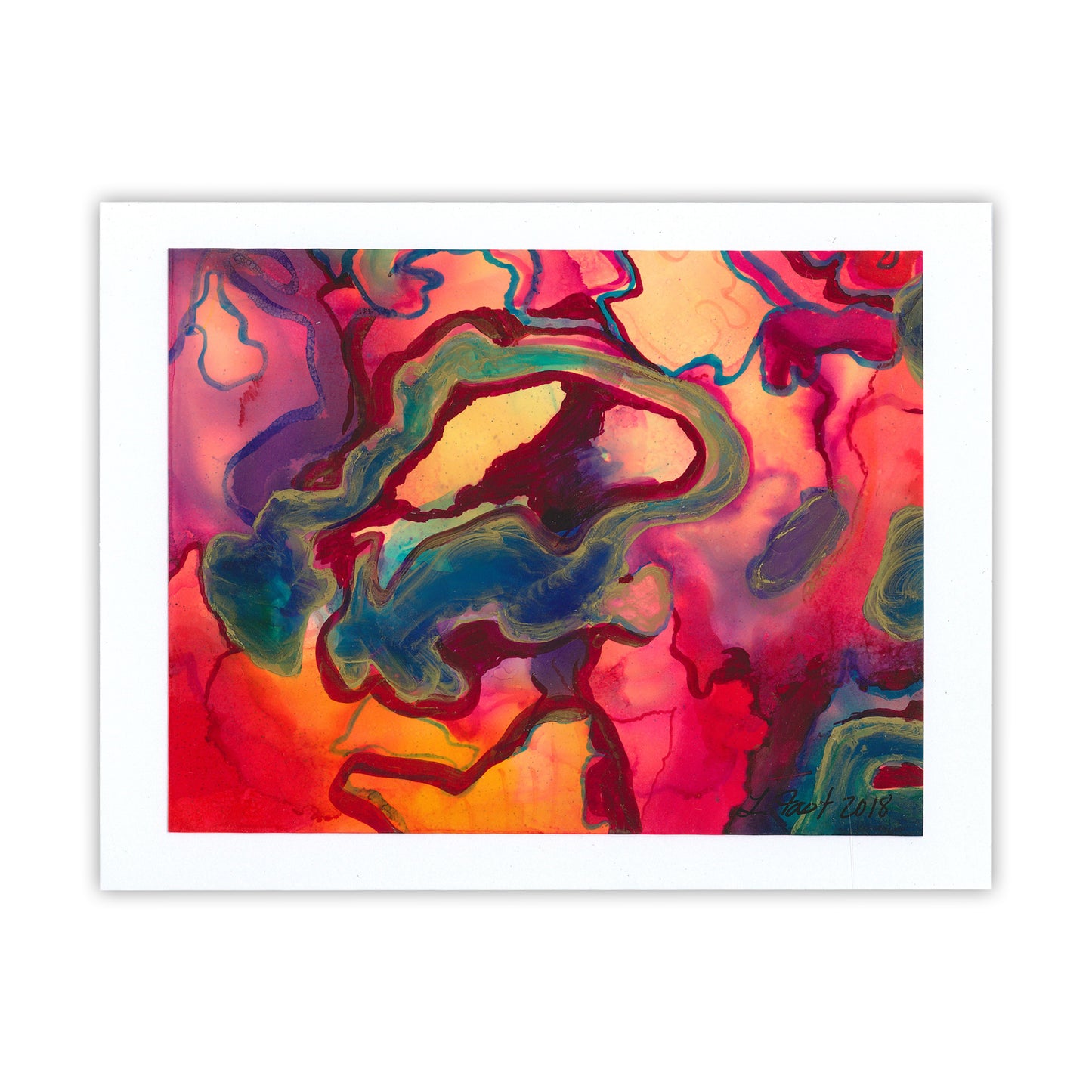 Alcohol Ink Greeting Cards