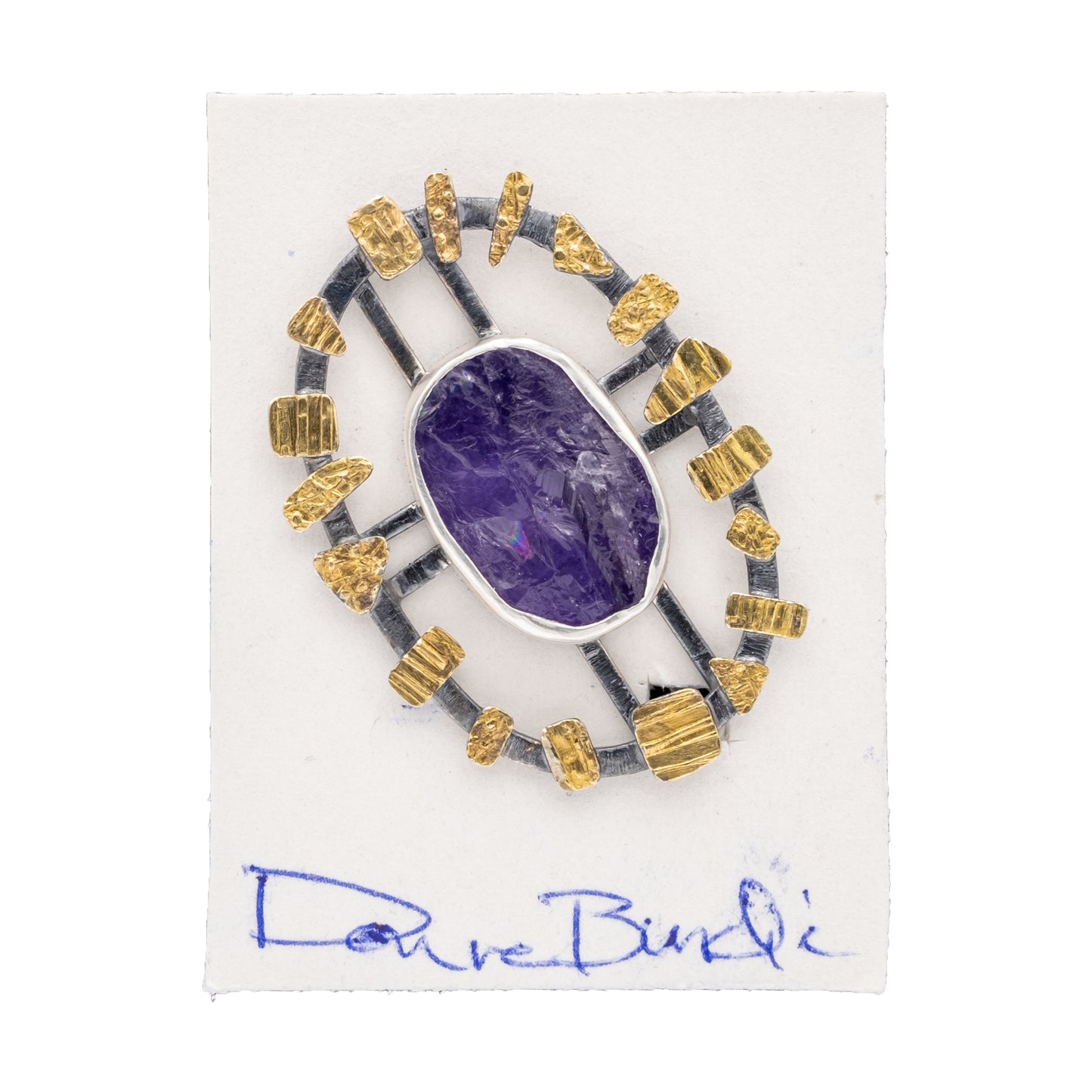 Amethyst Blast Brooch