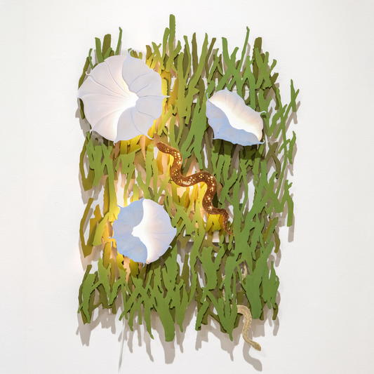 Assembly: Moonflowers + Snake + Grass
