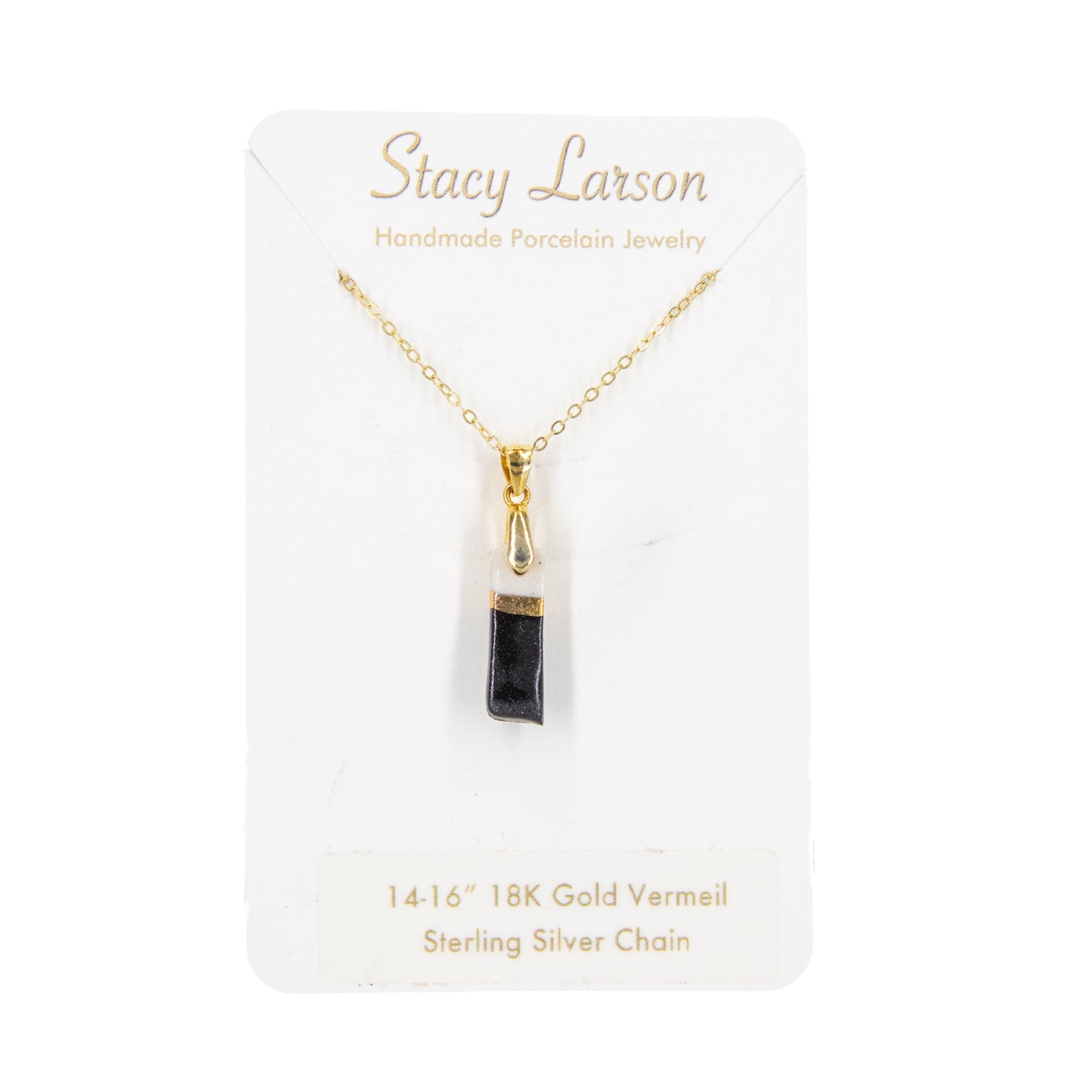 Black Rectangle Necklace