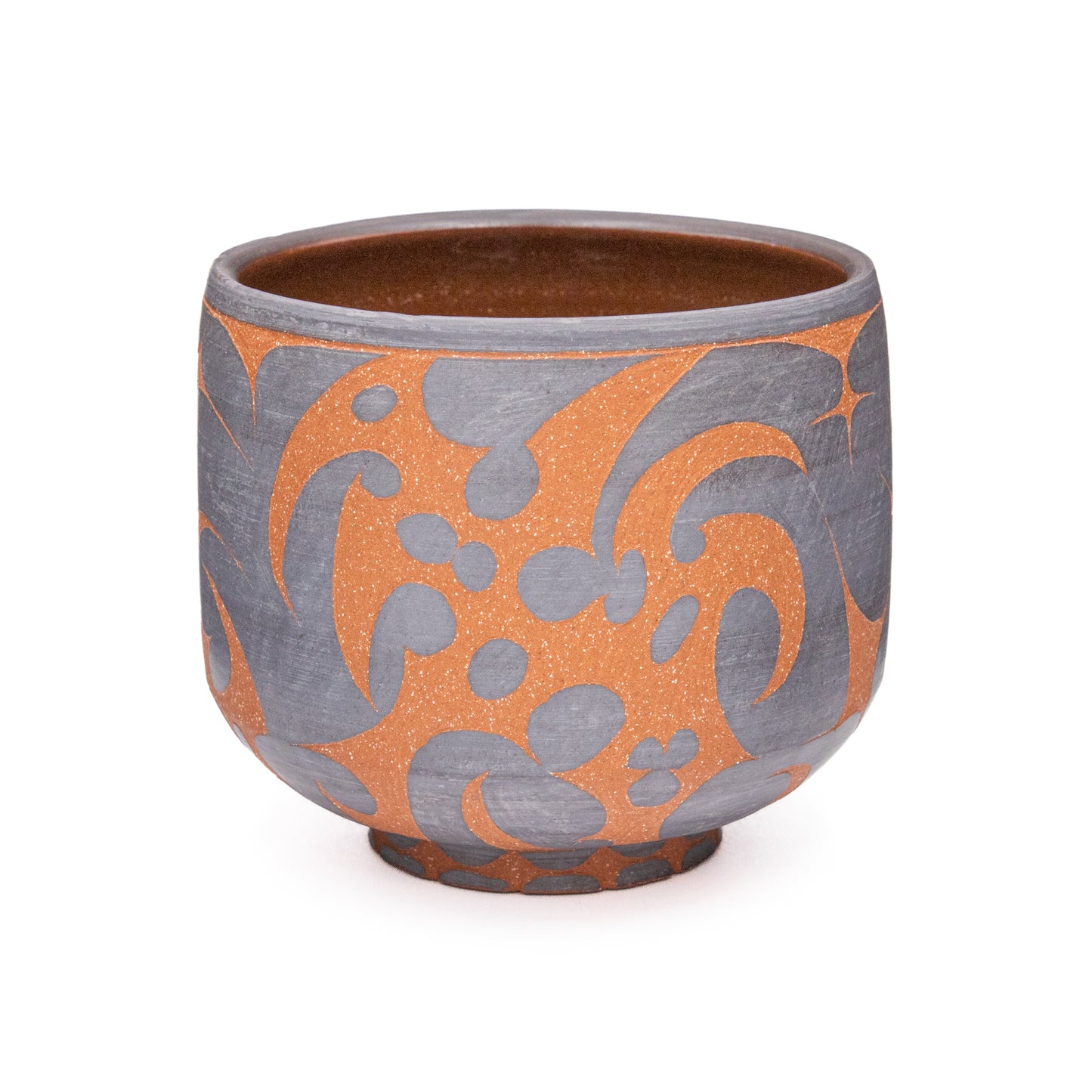Black Sgraffito Cup