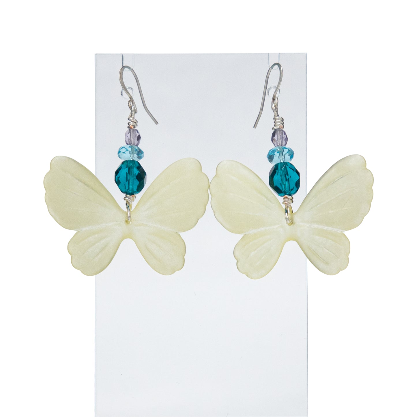 Lucite Butterfly Earrings