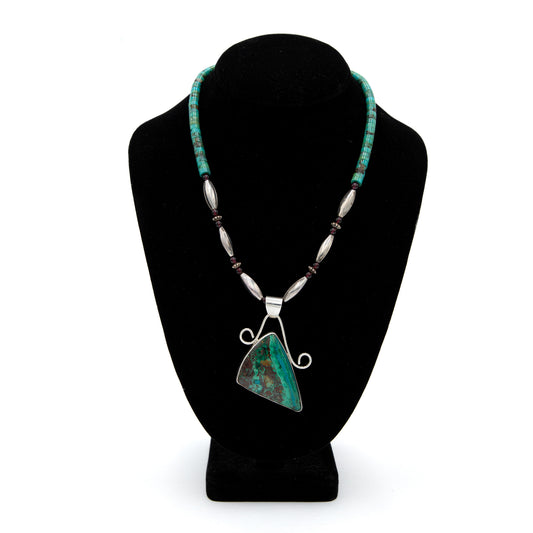 Royston with Navajo "Heishi" Turquoise Beads Necklace