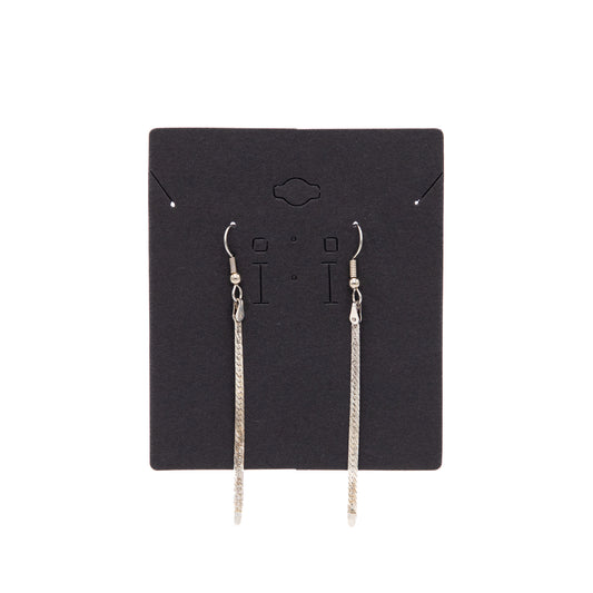 Elegant Drop Silver Earrings