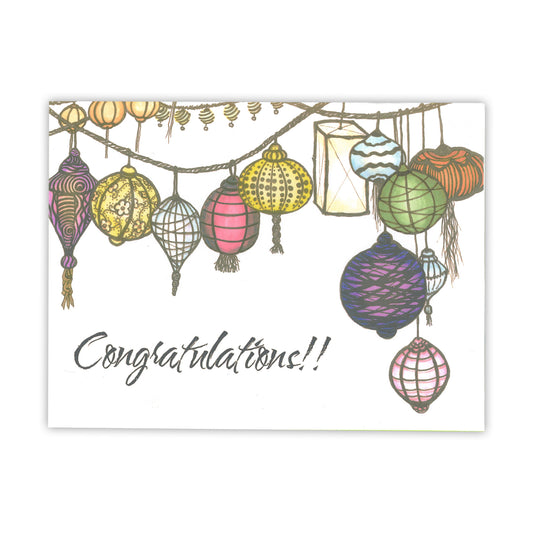 Congratulations Lantern Card