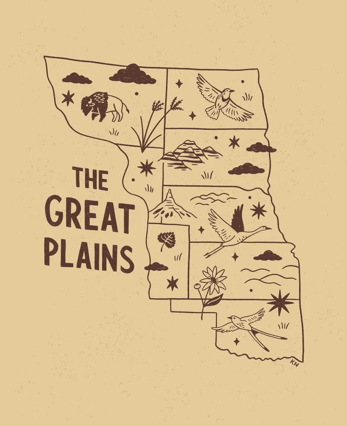 Great Plains Map Print
