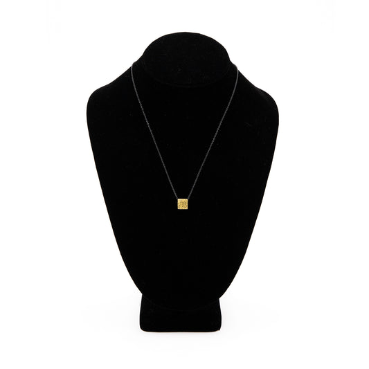 Gold Top Box Necklace