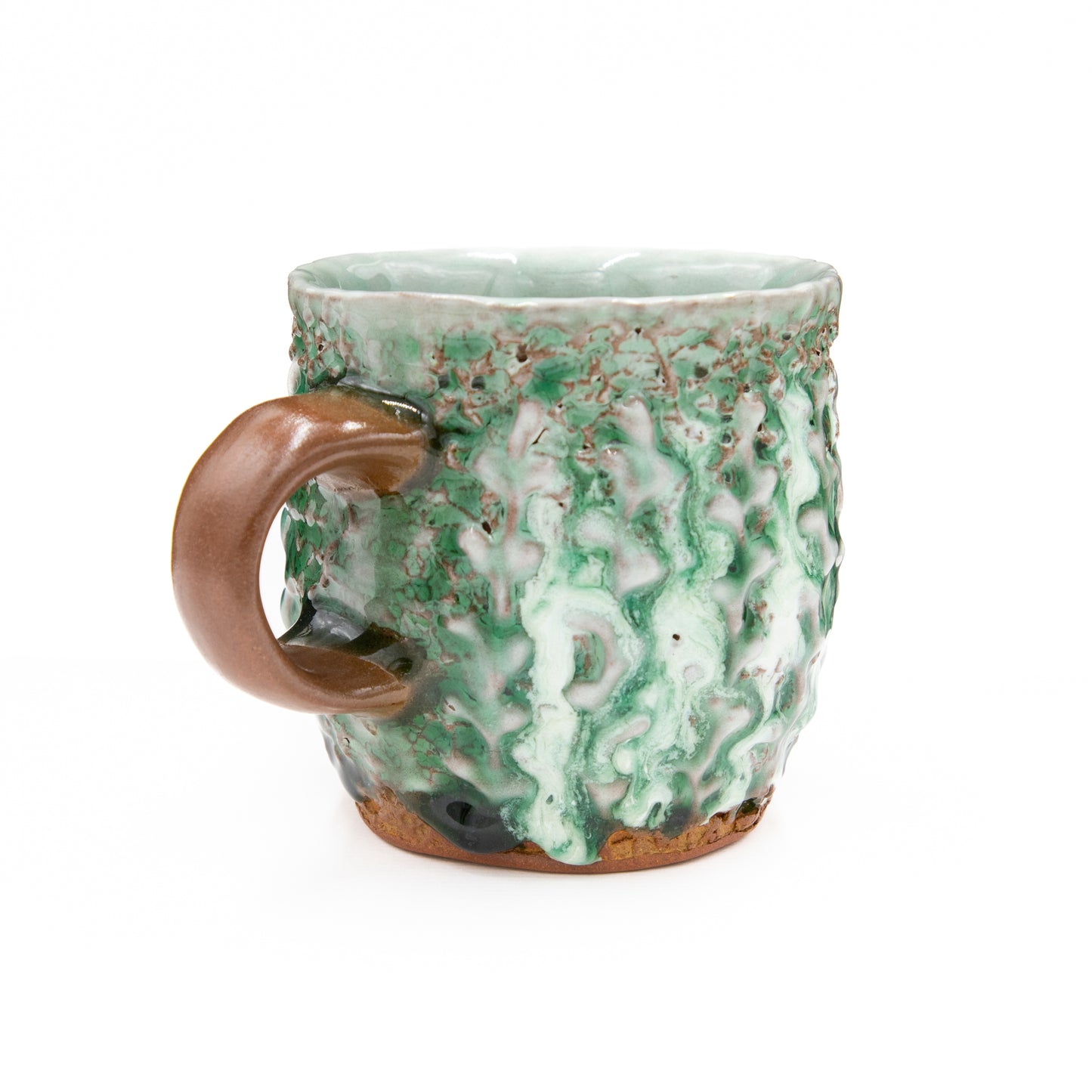 Green and White Cup