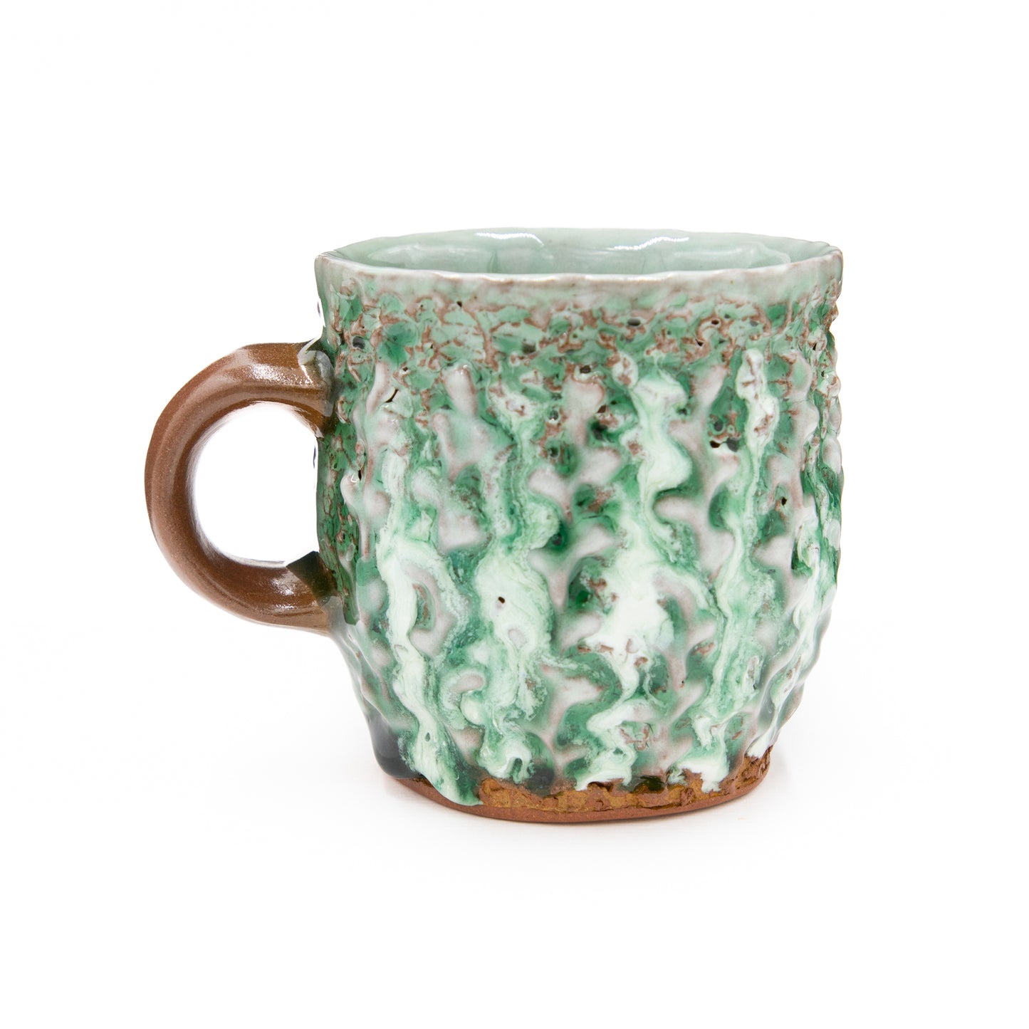 Green and White Cup