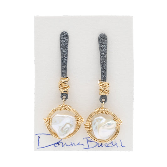 Keshi Pearl Post Earrings