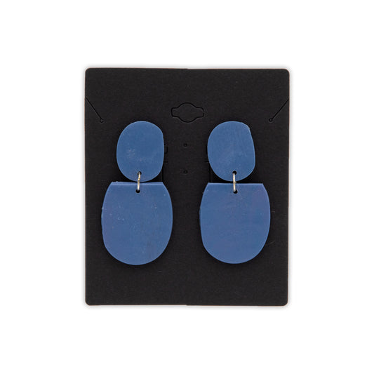 LG Blue Double Oval Earrings