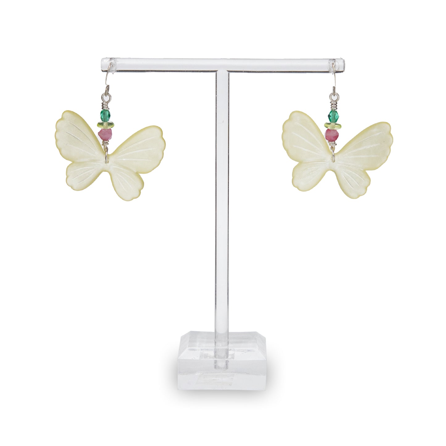 Lucite Butterfly Earrings
