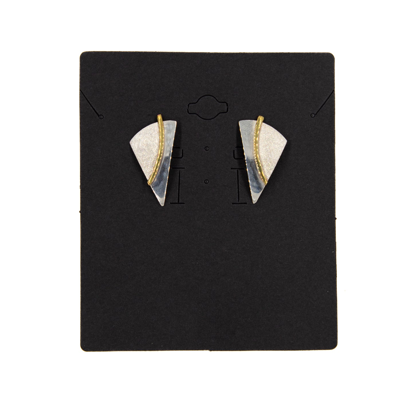 Sterling Silver and Brass Earrings