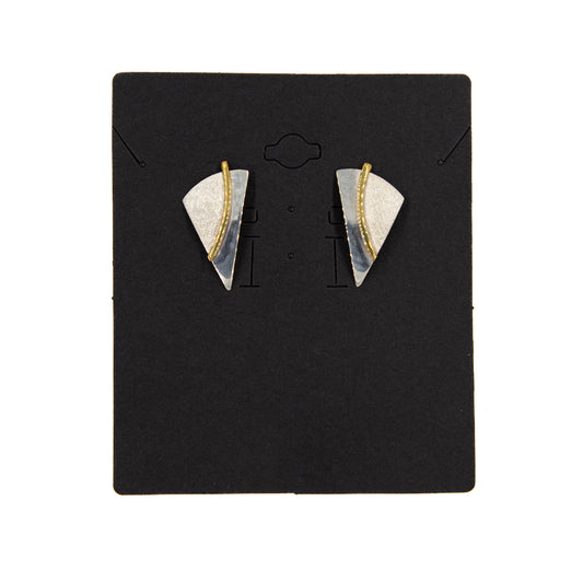Sterling Silver and Brass Earrings