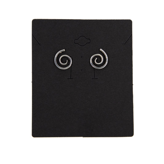 Sterling Silver Spiral Earrings