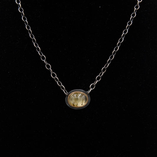 Prairie Grass Quartz Necklace