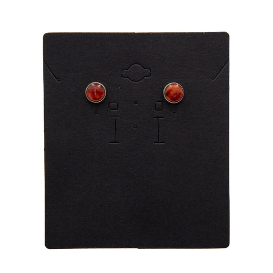 Sterling Silver Stud Earrings with Spiney Oyster- 68723